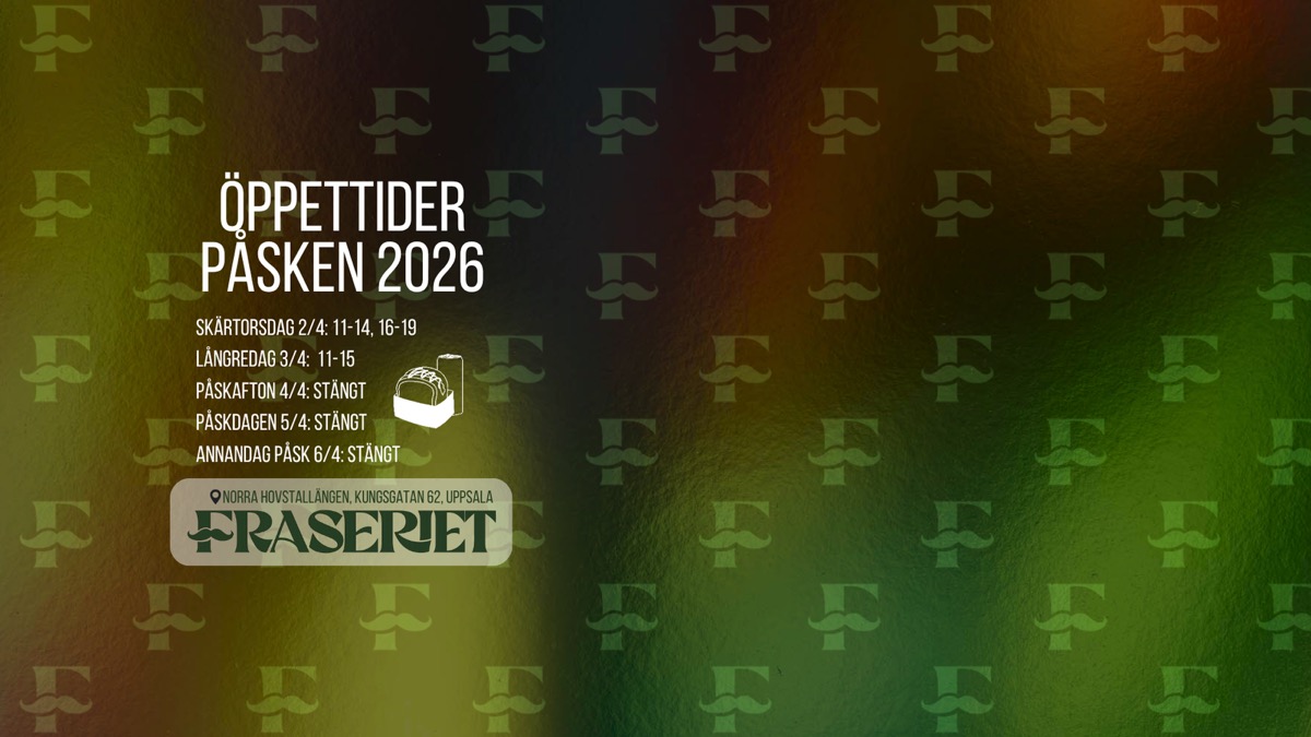 Öppettider påsken 2026