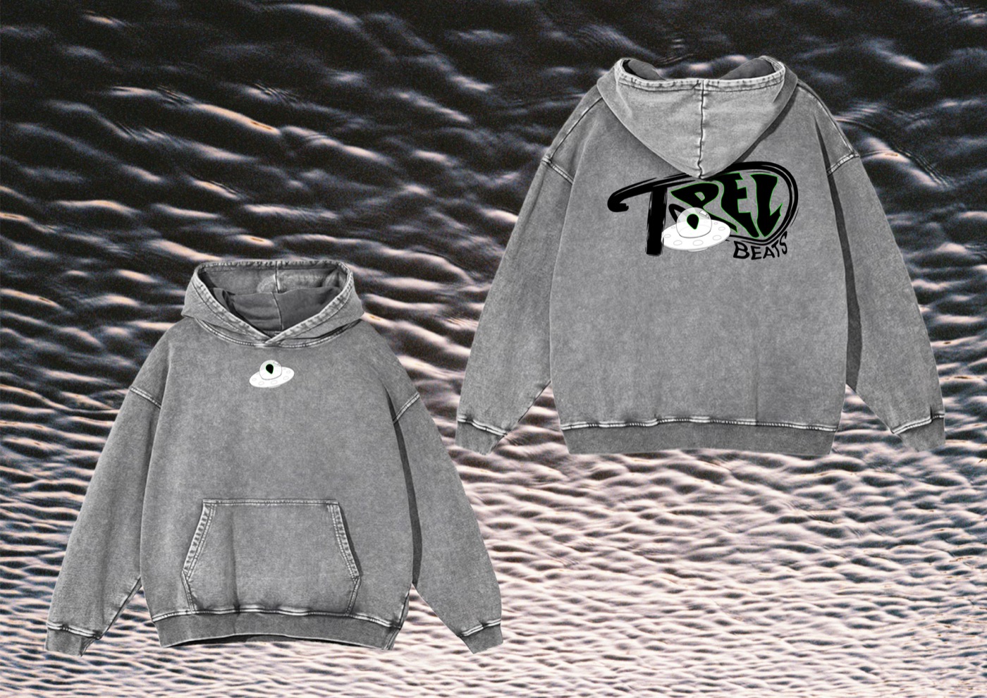 Hoodies med Topel Beats logotyp